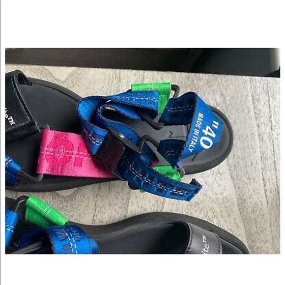 Multi color off white micro trek sandals - Picture 5 of 8